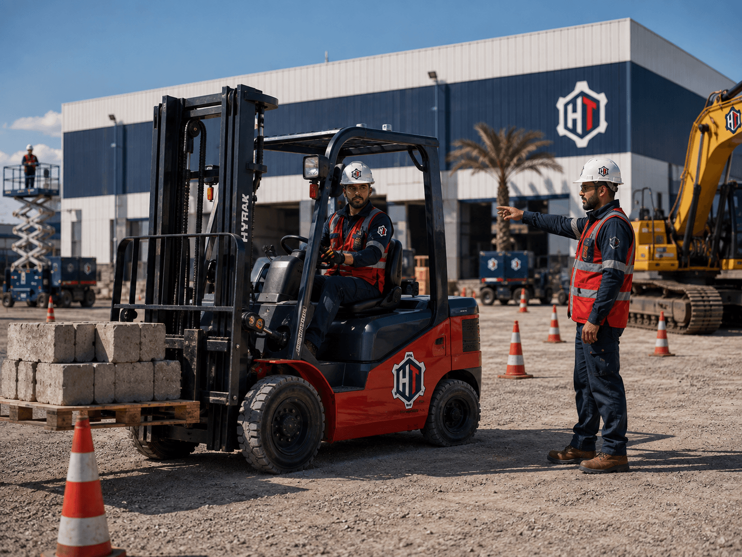 Formation pratique à la conduite d'un chariot élévateur